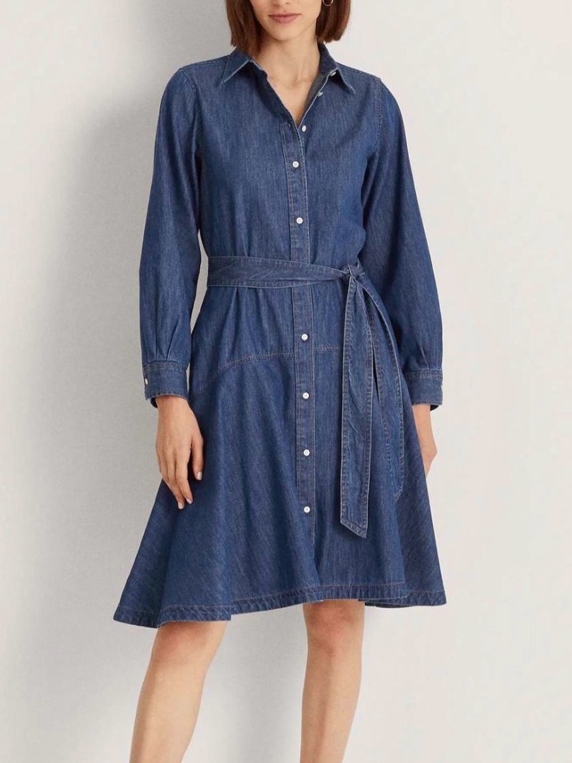 Ralph Lauren Denim Blue Shirt Dress